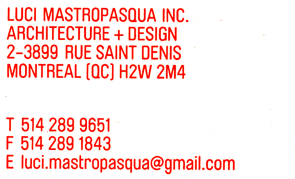 Luci Mastropasqua Inc. Architecture + Design